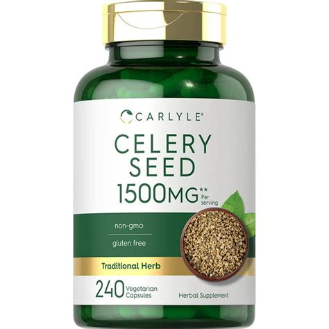cnc celery capsules|Celery Seed Extract 2000mg per serving .